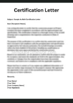 As Built Certification Letter word