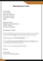 Assisted Living Rent Increase Letter doc