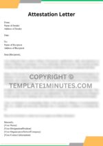 Attestation Letter