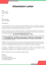 Attestation Letter Example