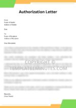Authorization Letter for Cremation Template