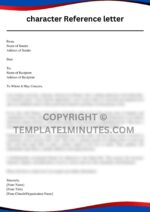 Character Reference Letter from Pastor Example