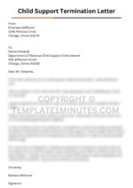 Child Support Termination Letter