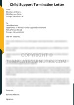 Child Support Termination Letter Example