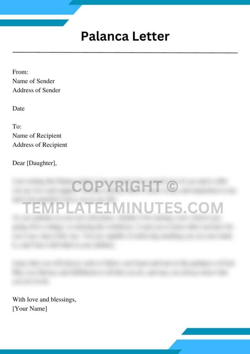 Palanca Letter for Daughter