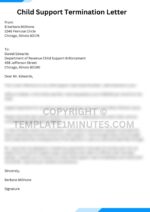 Printable Child Support Termination Letter