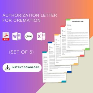 Authorization Letter for Cremation