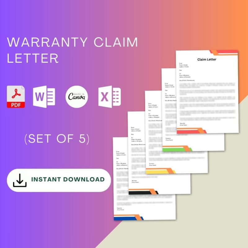 Complaint Letter For Warranty Claim