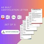 As Built Certification Letter