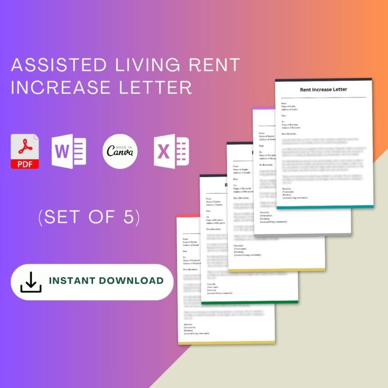 Assisted Living Rent Increase Letter
