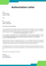 Authorization Letter for Baptismal Certificate Sample