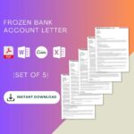 Frozen Bank Account Letter