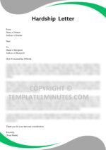 Military Hardship Letter Template