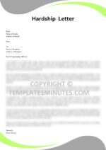 Printable Military Hardship Letter