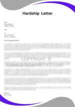 Sample Military Hardship Letter