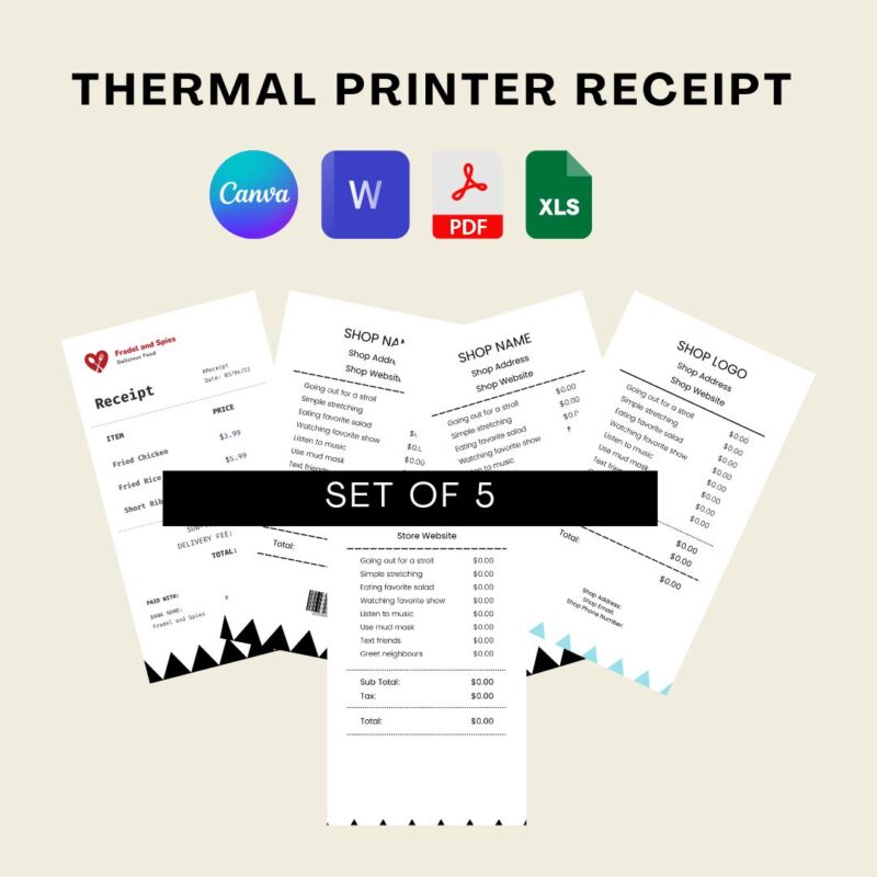 thermal printer receipt