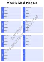 Printable Weekly Meal Planner