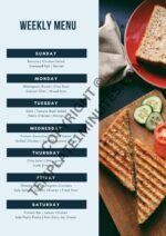 Printable Weekly Menu