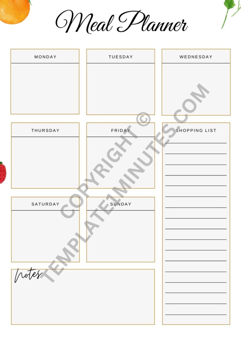 Weekly Meal Planner