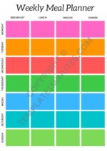 Weekly Meal Planner Template